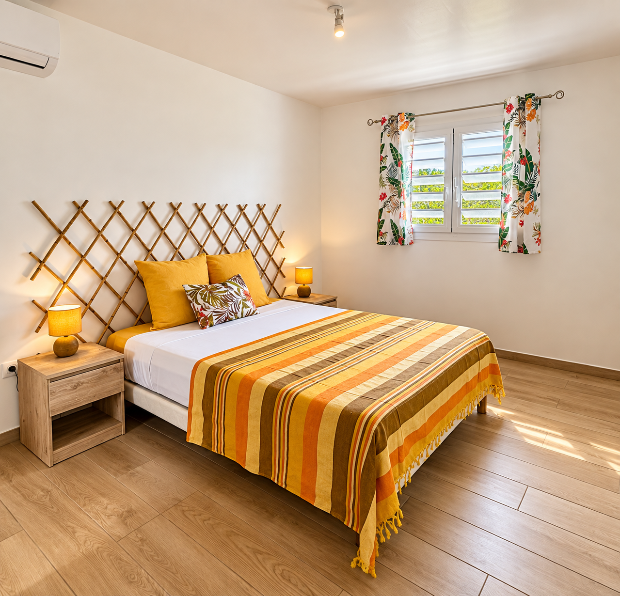 Chambre double climatisée de Villa Douceur Caraïbes