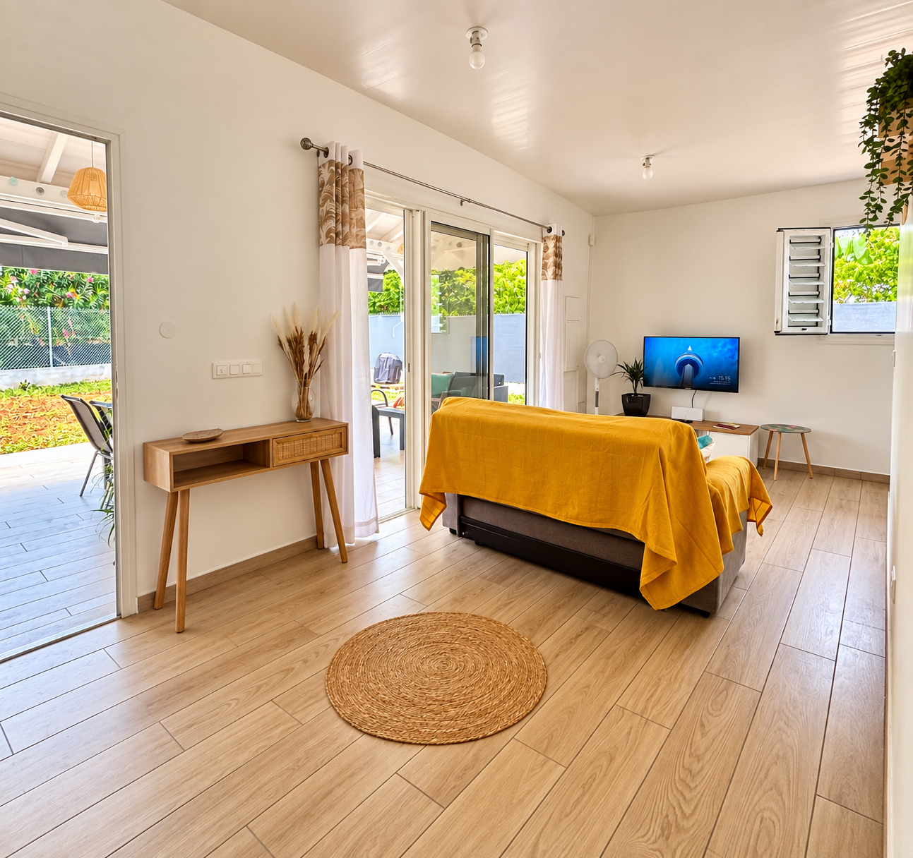 Salon lumineux de Villa Douceur Caraïbes au Diamant