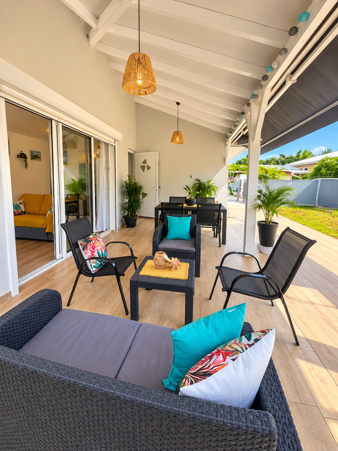 Espace extérieur de Villa Douceur Caraïbes au Diamant en Martinique
